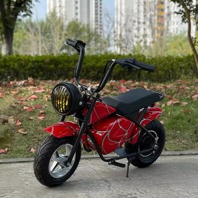 Motocicletta per bambini 250W Motocicletta elettrica con ruote di allenamento e colori personalizzati