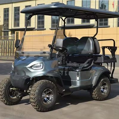 Carro da golf elettrico a 4 posti con certificazione CE e spazio libero minimo di 150-200 mm