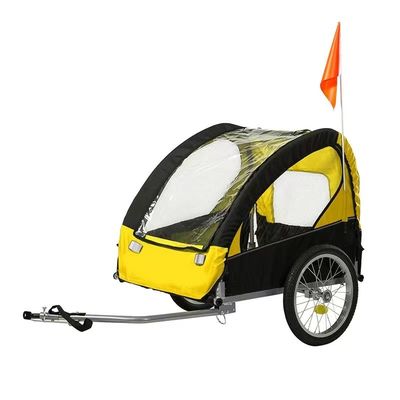 40 KGS Max Payload Dog Buggy Jogger Bicicletta rimorchio pieghevole e conveniente telaio in acciaio