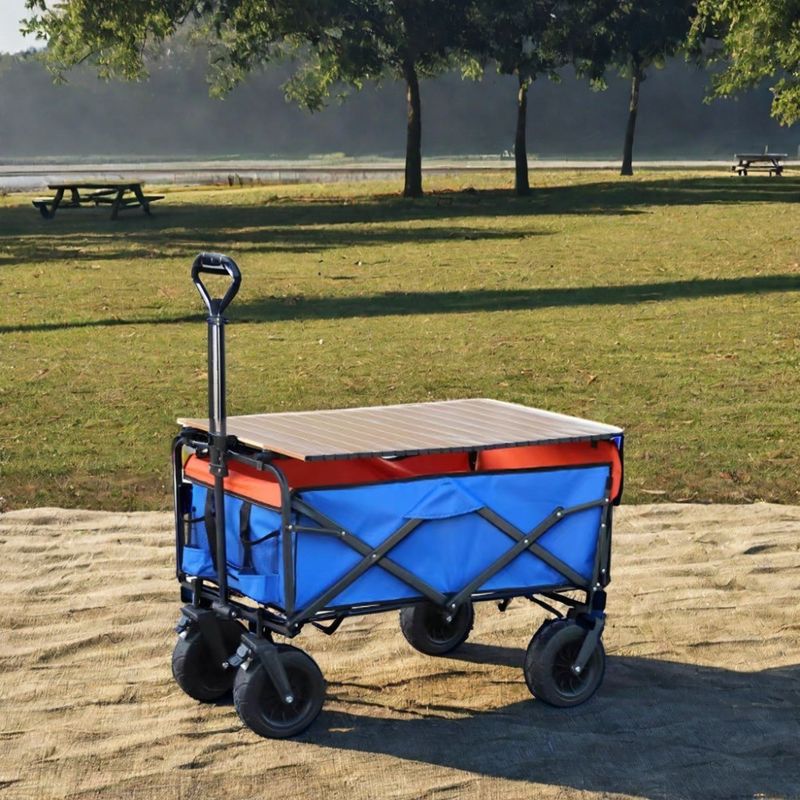 Aotong Motor Garden Wagon Canvas Pieghevole per quattro ruote Pieghevole Go Kart in industriale