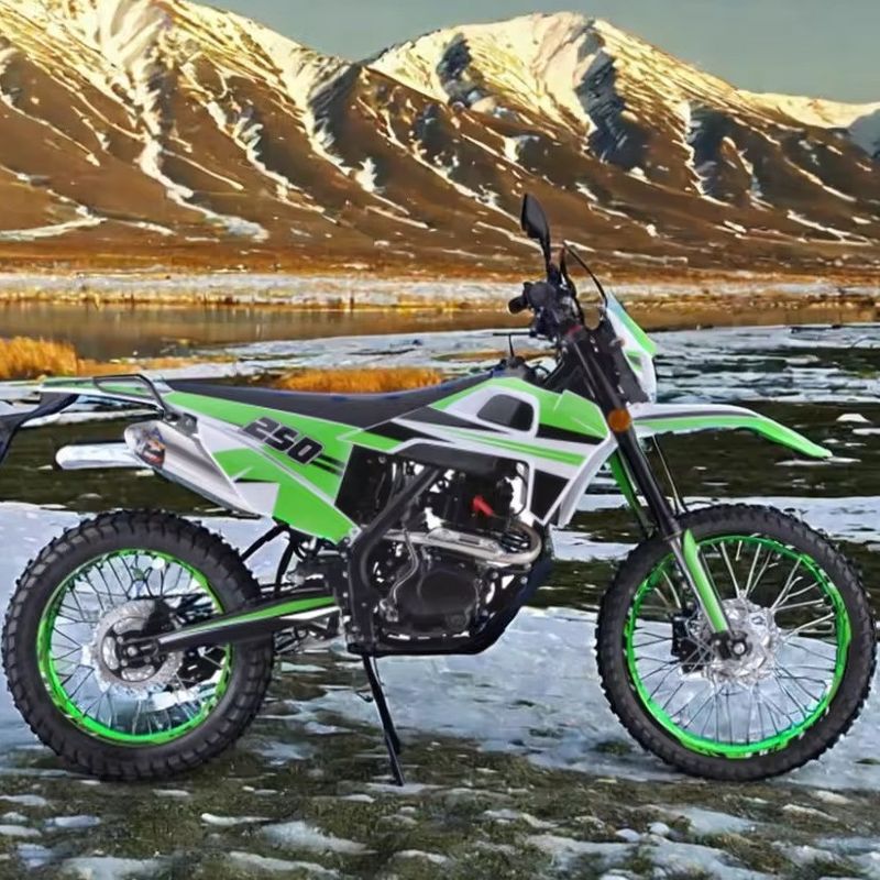 Motore da 250cc Colori personalizzati Supportati Off-Road Gasoline Dirt Bike per adulti