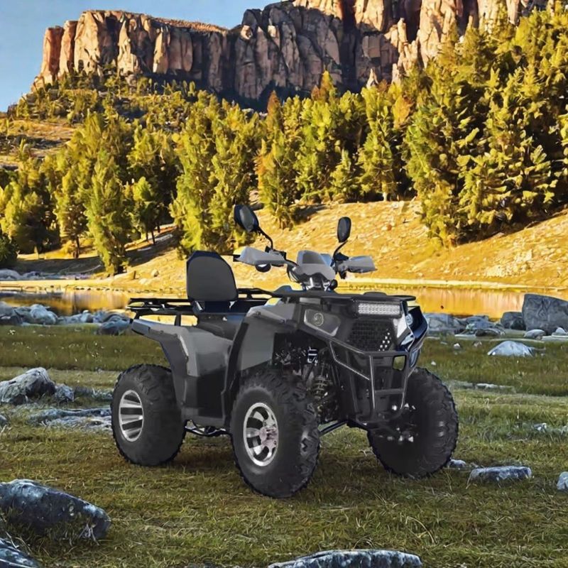 Motociclo off-road a quattro ruote a trasmissione automatica